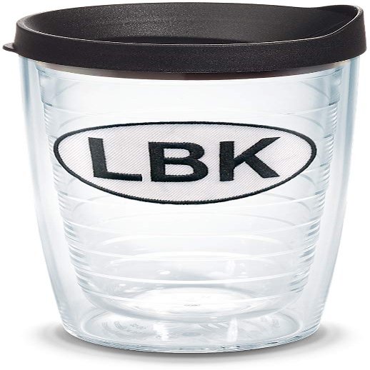 Tervis 1176874 Florida - Longboat Key Oval Insulated Tumbler with Emblem and Black Lid 16oz, Clear