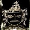 Martin Irish Family Coat of Arms 27oz Beer Stein  Personalized Heraldic Engraving view 4