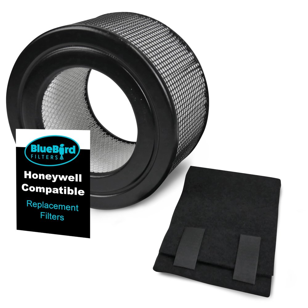 BlueBird Filters Replacement HEPA Filter & Carbon Pre Filter Kit For Honeywell 10500 (EV-10) 17000 17000-S 17005 OEM Part Number 20500 (1 HEPA + 1 Carbon Pre-Filter)
