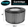 BlueBird Filters Replacement HEPA Filter & Carbon Pre Filter Kit For Honeywell 10500 (EV-10) 17000 17000-S 17005 OEM Part Number 20500 (1 HEPA + 1 Carbon Pre-Filter) view 2