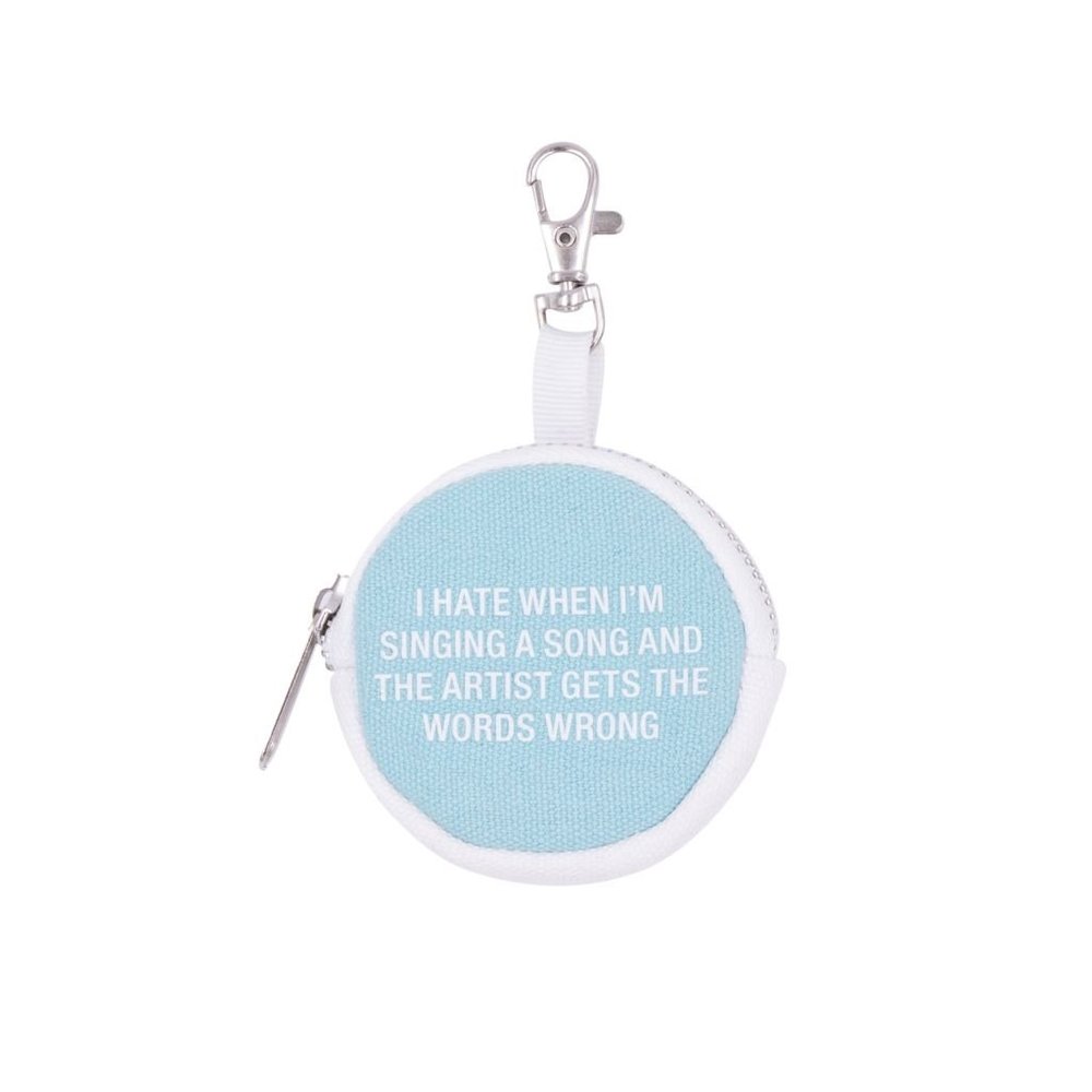 About Face Designs Words Wrong Earbud Case, Multi-Color