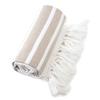 Pack of 4, Herringbone Design Peshtemal Turkish Towel Set of 4, 100% Cotton Beach Towel for Bath Spa Yoga Gym Yacht Pool Pilates Travel Blanket Tablecloth Camping (Large by 38" x 70") (Beige) view 2