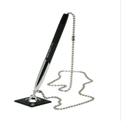 AbilityOne - 7520014631990 - Rubberized Chain Pen - Medium Point - Black Ink