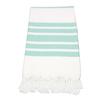 Pack of 4, Herringbone Design Peshtemal Turkish Towel Set of 4, 100% Cotton Beach Towel for Bath Spa Yoga Gym Yacht Pool Pilates Travel Blanket Tablecloth Camping (Large by 38" x 70") (Aqua Blue) view 1