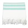 Pack of 4, Herringbone Design Peshtemal Turkish Towel Set of 4, 100% Cotton Beach Towel for Bath Spa Yoga Gym Yacht Pool Pilates Travel Blanket Tablecloth Camping (Large by 38" x 70") (Aqua Blue) view 2