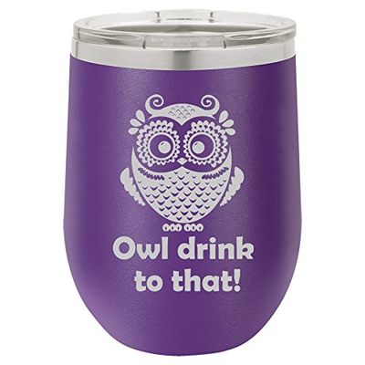 12 oz Double Wall Vacuum Insulated Stainless Steel Stemless Wine Tumbler Glass Coffee Travel Mug With Lid Horoscope Constellation (Purple) (Scorpio)