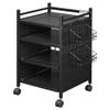 Bauhutte BHS-380G-BK Game Console Storage Rack, Slider Type, Black, 15.6 x 14.6 x 24.2 inches (39.5 x 37 x 61.5 cm) view 1