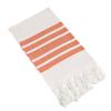 Pack of 4, Herringbone Design Peshtemal Turkish Towel Set of 4, 100% Cotton Beach Towel for Bath Spa Yoga Gym Yacht Pool Pilates Travel Blanket Tablecloth Camping (Large by 38" x 70") (Orange) view 1