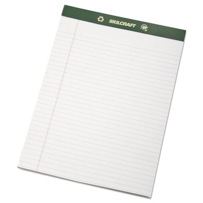 AbilityOne - NSN5169627-100% Recycled Process Chlorine-Free Paper Pads - Letter Size