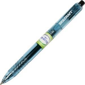 AbilityOne - 7520016580393 - SKILCRAFT Eco-Bottle Retractable Gel Pen - Black Ink - 12 units