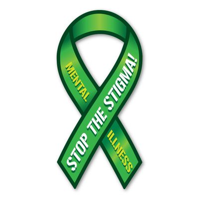 Magnet America Mental Illness Ribbon Magnet is 8" x 3.875" Made for Vehicles and Refrigerators