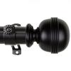 A&F Rod Dcor - Pommel 1.5" Non-telescoping Curtain Rod 13ft - Black view 2