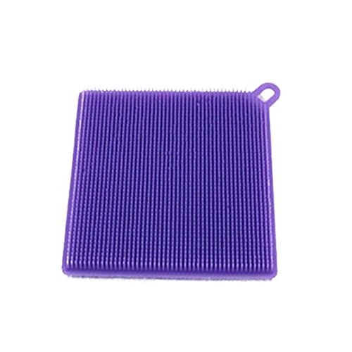 the egalleria Multifunction Silicone Dish Bowl Cleaning Brush (Purple)