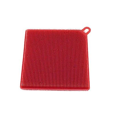 the egalleria Multifunction Silicone Dish Bowl Cleaning Brush (Red)
