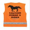 Shires Equi-Flector, Safety Vest, Orange, S view 2