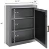 Crosley Furniture Tara Wall Mounted Bathroom Mirror and Medicine Cabinet, Vintage Gray view 3