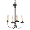 Irvin's Country Tinware 4-Arm Grandview Chandelier with Ecru Sleeves view 1