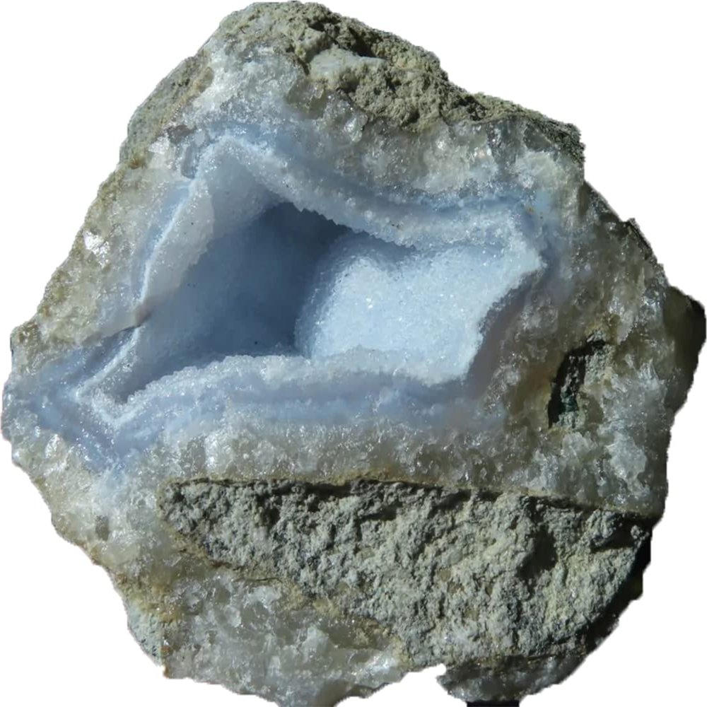 StarStuff.Rocks Authentic African Rock, Mineral, and Crystal Specimen Show (Blue Lace Agate)