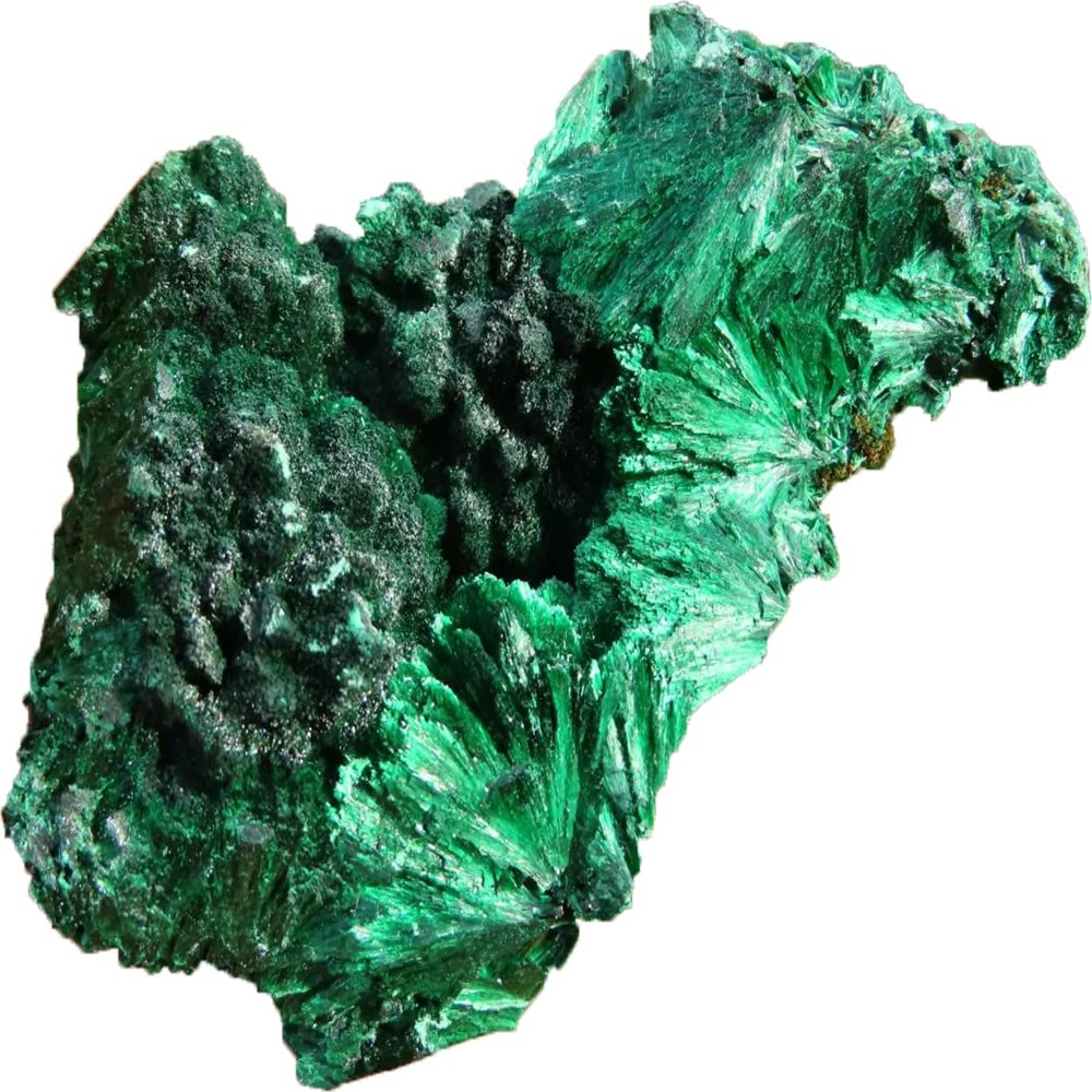 StarStuff.Rocks Authentic African Rock, Mineral, and Crystal Specimen Show (Malachite)