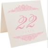 Paisley Wedding Table Numbers (Select Color/Quantity), Champagne, Pink, 1-90, Double Sided, Tent or Use in a Stand, Great for Parties & Restaurants - Made in the USA view 2