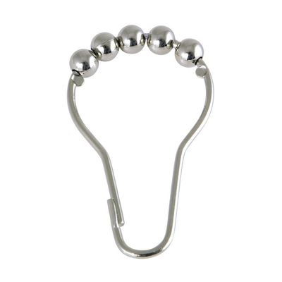 Kingston Brass SRCR126 Roller Ball Shower Curtain Rings (12 Pieces/Set) in Polished Nickel