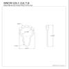 Kingston Brass SRCR126 Roller Ball Shower Curtain Rings (12 Pieces/Set) in Polished Nickel view 2