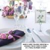 Peacock Flourish Wedding Table Numbers (Select Color/Quantity), Champagne, Hunter Green, 1-80, Double Sided, Tent or Use in a Stand, Great for Parties & Restaurants view 3
