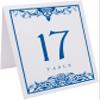 Scottish Thistle Wedding Table Numbers (Select Color/Quantity), White, Royal Blue, 1-80, Double Sided, Tent or Use in a Stand, Great for Parties & Restaurants view 2