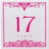 Scottish Thistle Wedding Table Numbers (Select Color/Quantity), White, Fuschia, 1-80, Double Sided, Tent or Use in a Stand, Great for Parties & Restaurants view 4