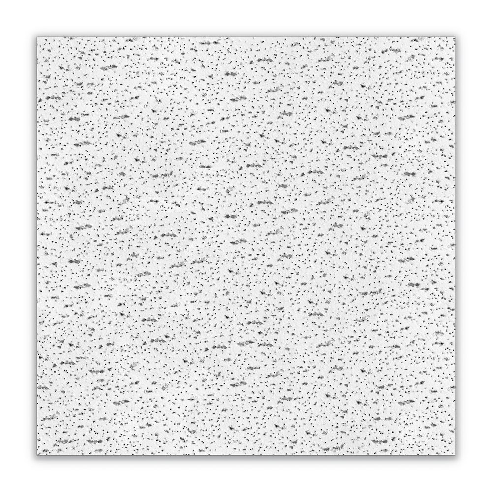 Armstrong Ceiling Tiles; 2x2 Ceiling Tiles - 16 pcs White; Acoustic Ceilings for Suspended Ceiling Grid; FISSURED 756