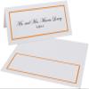 Single Line Border Printable Place Cards, Orange (Choose Color), Set of 150 (25 Sheets), Laser & Inkjet Printers - Wedding, Party, Dinner, and Special Events - Made in the USA view 2