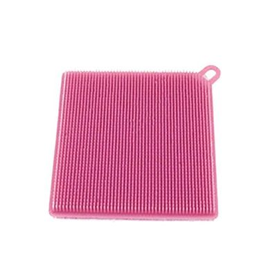 the egalleria Multifunction Silicone Dish Bowl Cleaning Brush (Pink)