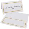 Single Line Border Printable Place Cards, Gold (Choose Color), Set of 150 (25 Sheets), Laser & Inkjet Printers - Wedding, Party, Dinner, and Special Events - Made in the USA view 2