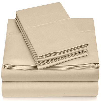 30X80 Inch RV Bunk Size Sheet Set, 100% Long Staple Cotton Sheets Set, with Deep Pocket fit Upto 15 Inch (Taupe Solid, 30X80 Inch RV Bunk 100% Cotton Sheet Sets)