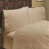 58X80 Inch RV Full -XL Size Sheet Set, 100% Long Staple Cotton Sheets Set, with Deep Pocket fit Upto 15 Inch (Taupe Stripe, 58X80 Inch RV Full -XL 100% Cotton Sheet Sets) view 4