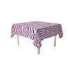 Fabric Textile Products | American Stars and Stripes Tablecloth | 4th of July Square Tablecloth | 84" x 84" | Machine Washable and Stain-Resistant for Easy Care | Made in The USA view 1