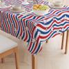 Fabric Textile Products | American Stars and Stripes Tablecloth | 4th of July Square Tablecloth | 84" x 84" | Machine Washable and Stain-Resistant for Easy Care | Made in The USA view 2