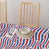 Fabric Textile Products | American Stars and Stripes Tablecloth | 4th of July Square Tablecloth | 84" x 84" | Machine Washable and Stain-Resistant for Easy Care | Made in The USA view 4