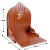 7CR Art and Craft Wooden Home Temple/Pooja Mandir - Handcrafted Decorative Mandap for Home - Itemization Gifts Show Piece view 3