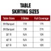 Ultimate Textile Pleat Polyester Fabric Table Skirt - Machine Washable Flame Resistant with Clips for Events, Weddings & Trade Shows, Cut & Sewn in Paterson, NJ - Caribbean, 17' Box Pleat view 4