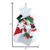 3D Snowman Personalized Our First Christmas Ornament 2025 | Carrot Nose Kisses Couple Ornaments Snowman Couples Ornament 2025 Family of 2 Unique for Couple Ornaments Couples Gifts view 4