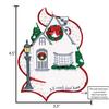 3D Personalized First Christmas in New Home Ornament 2025 | White House Front Door Our First Home Ornament 2025 New House Ornaments for Homeowners, Apartments, Neighbors, Housewarming Gifts 1st view 2
