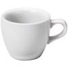 Yamashita Kogei 15053690 Cup Saucer, White, 3.3 x 2.9 inches (8.5 x 7.3 cm), 7.1 fl oz (200 cc), White Thick Hotel Coffee Bowl Only view 1
