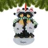 3D Personalized Our First Christmas Ornament 2025 | Custom Snowflakes Couple Ornaments Black Bear Couples Ornament 2025 Family of 2 Unique for a Couple Ornaments Couples Unique Gifts view 2