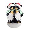 3D Personalized Our First Christmas Ornament 2025 | Custom Snowflakes Couple Ornaments Black Bear Couples Ornament 2025 Family of 2 Unique for a Couple Ornaments Couples Unique Gifts view 3