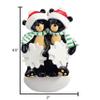 3D Personalized Our First Christmas Ornament 2025 | Custom Snowflakes Couple Ornaments Black Bear Couples Ornament 2025 Family of 2 Unique for a Couple Ornaments Couples Unique Gifts view 4