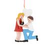 3D Personalized Engagement Ornament 2025 | Custom Name & Year | She Said Yes We are Engaged Couple Diamond Ring Our First Christmas, Xmas Tree Decoration Keepsake for Bride to Be Proposal Memory Gift view 4