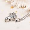 Yinplsmemory You're My Fish,I'm Your Hook-I Miss You Cremation Necklace Ashes Urn Keepsake (Silver Hook+Fish) view 2