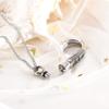 Yinplsmemory You're My Fish,I'm Your Hook-I Miss You Cremation Necklace Ashes Urn Keepsake (Silver Hook+Fish) view 3