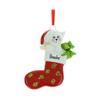 3D Stocking White Cat Ornament Personalized Beige Cat Ornaments for Christmas Tree 2025 - Personalized Pet Ornament Pet Christmas Ornaments - Unique Xmas Gifts for Kitten & Kitty Lovers Keepsake view 2